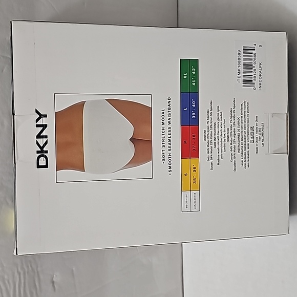 DKNY Women's Seamless Ribbed Bikini Underwear Panty (4 Pack)~Sz SM Only - Picture 2 of 3